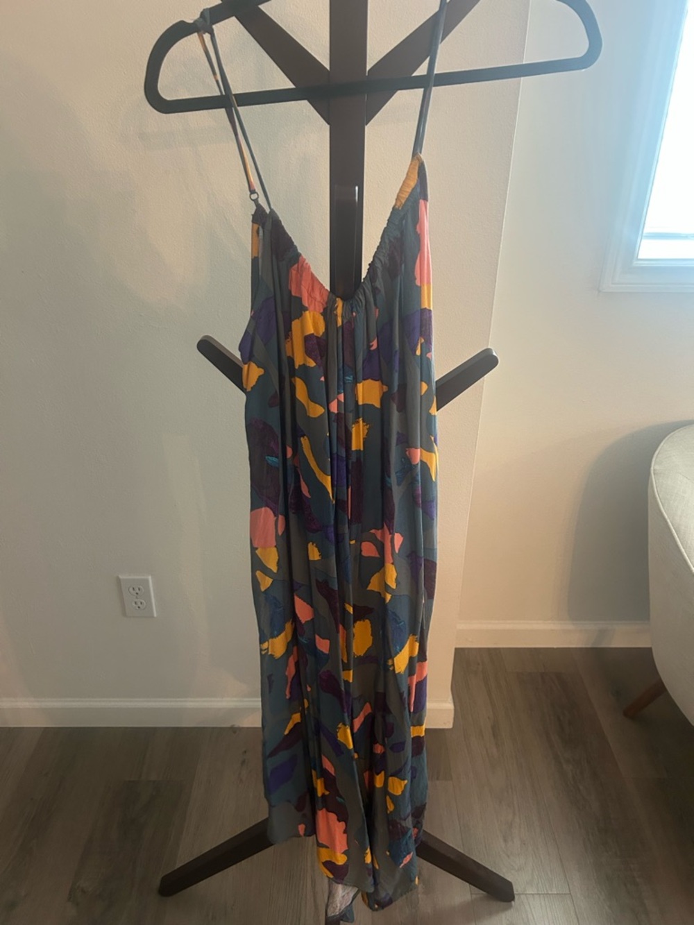 Colorful Abstract Print Romper  - Sleeveless